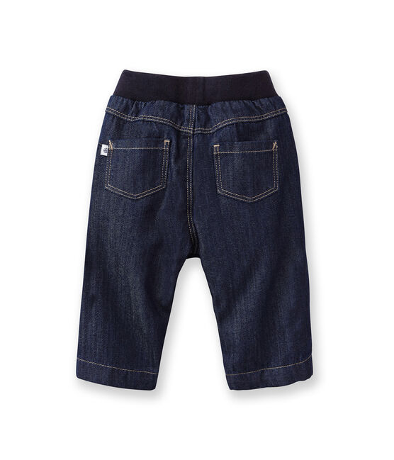Pantalón vaquero forrado para bebé azul JEAN