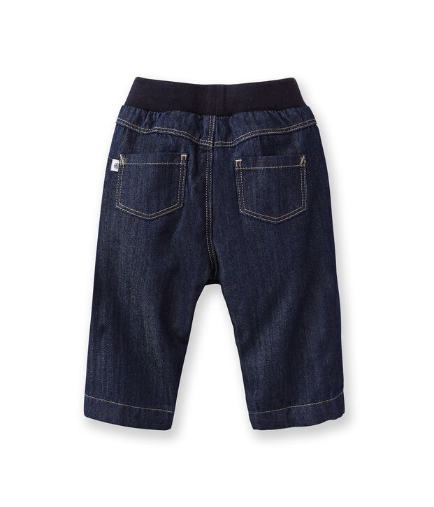 Pantal&oacute;n vaquero forrado para beb&eacute; azul