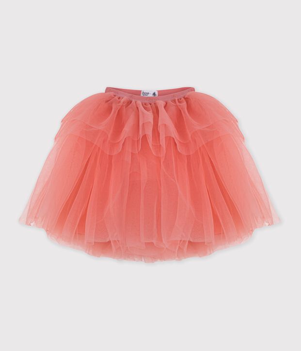 Falda infantil midi de tul liso FLAMAND