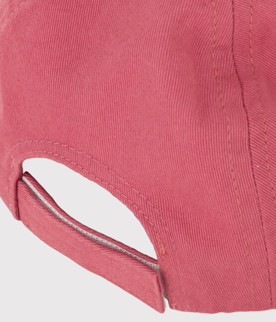 Gorra de sarga Petit Bateau Family para bebé rosa PAPI
