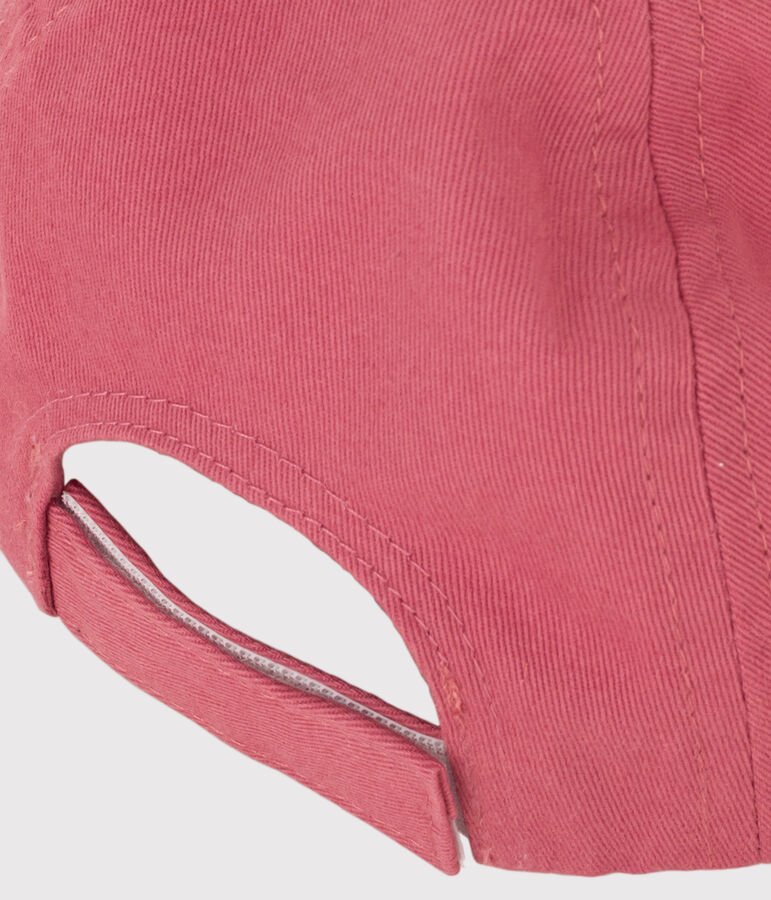 Gorra de sarga Petit Bateau Family para beb&eacute; rosa