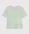 Camiseta la Boxy de algodón de mujer verde HERBIER