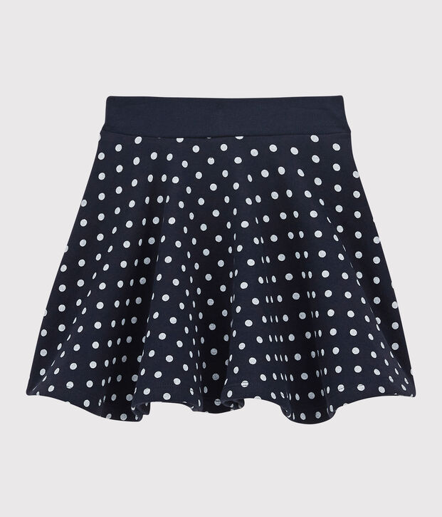 Falda de mulet&oacute;n de ni&ntilde;a azul/blanco