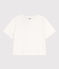 Camiseta LE BOXY de algodón para mujer blanco MARSHMALLOW
