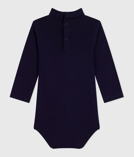 Body de algodón liso con cuello vuelto para bebé SOIR