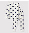 Pijama con estampado gráfico de niña/niño de algodón orgánico blanco MARSHMALLOW/azul MEDIEVAL