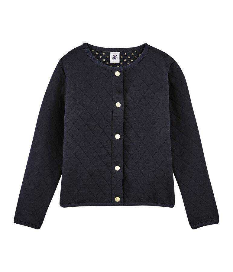 C&aacute;rdigan de ni&ntilde;a azul