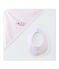 Cajita capa de baño bebé niña rosa VIENNE/blanco ECUME