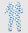 Pijama de felpa con estampado de fantasía para bebé blanco MARSHMALLOW/blanco MULTICO