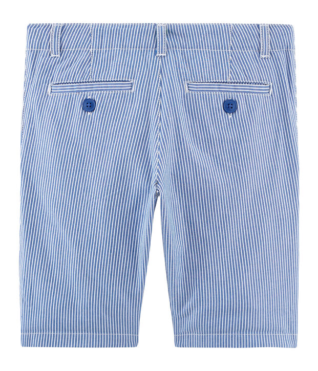 Bermudas infantiles para ni&ntilde;o azul/blanco
