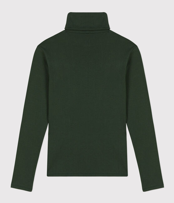 Camiseta L'ICONIQUE de algodón con cuello vuelto para mujer verde AVORIAZ