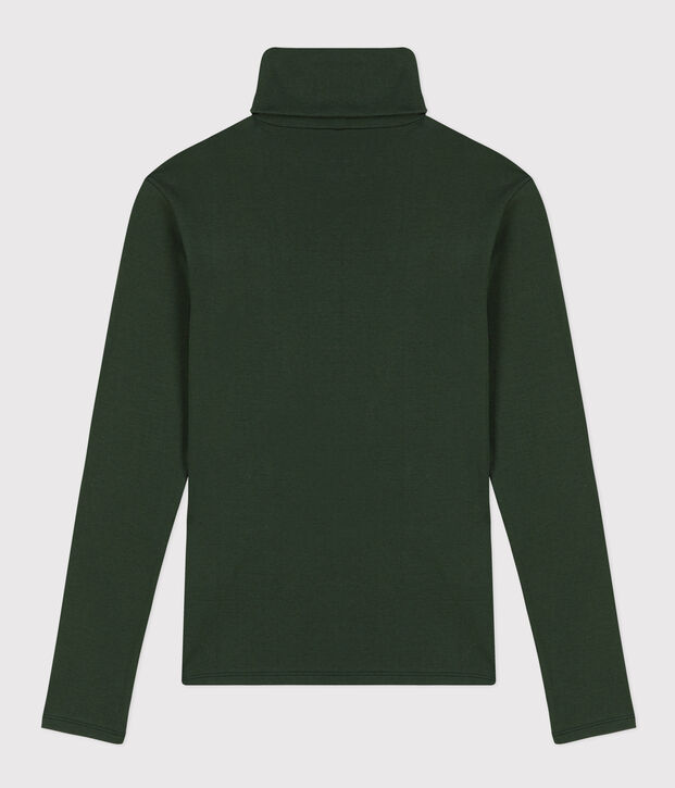 Camiseta L'ICONIQUE de algod&oacute;n con cuello vuelto para mujer verde