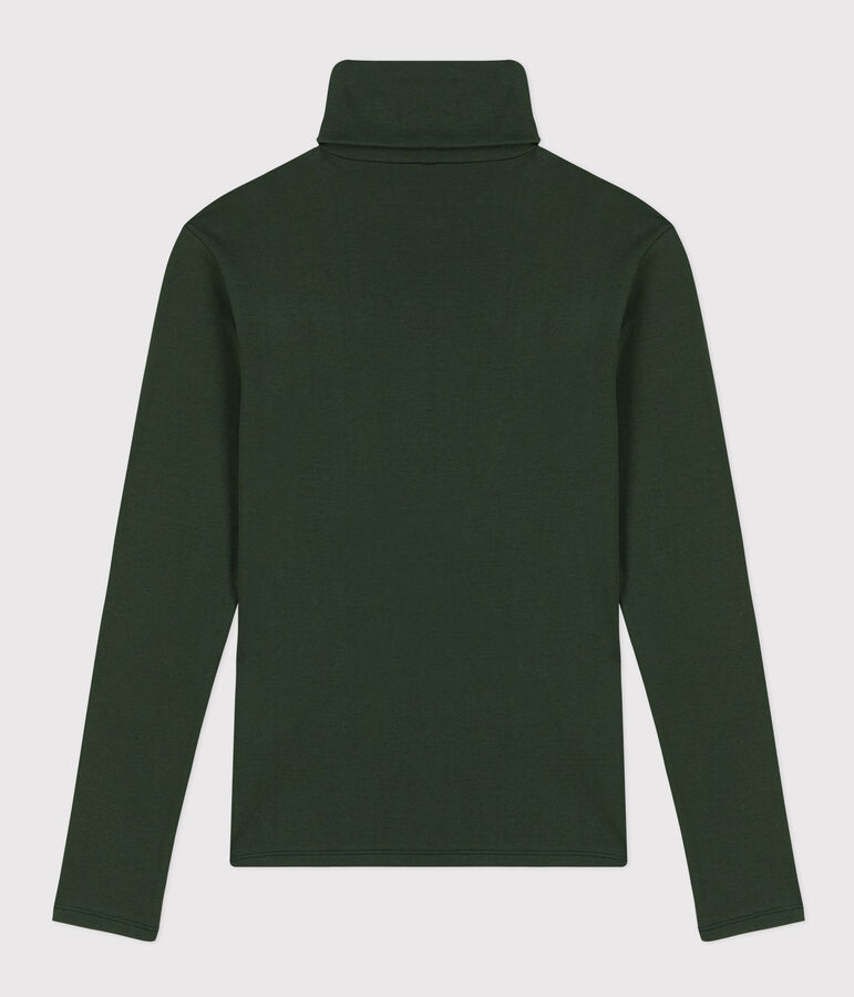 Camiseta L'ICONIQUE de algod&oacute;n con cuello vuelto para mujer verde AVORIAZ