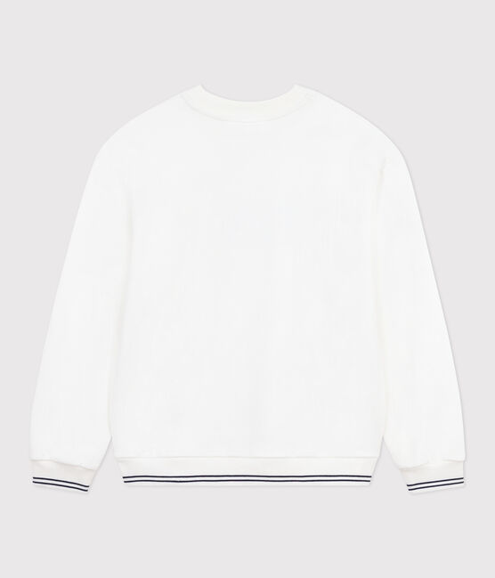Sudadera estampada de algodón para mujer blanco MARSHMALLOW
