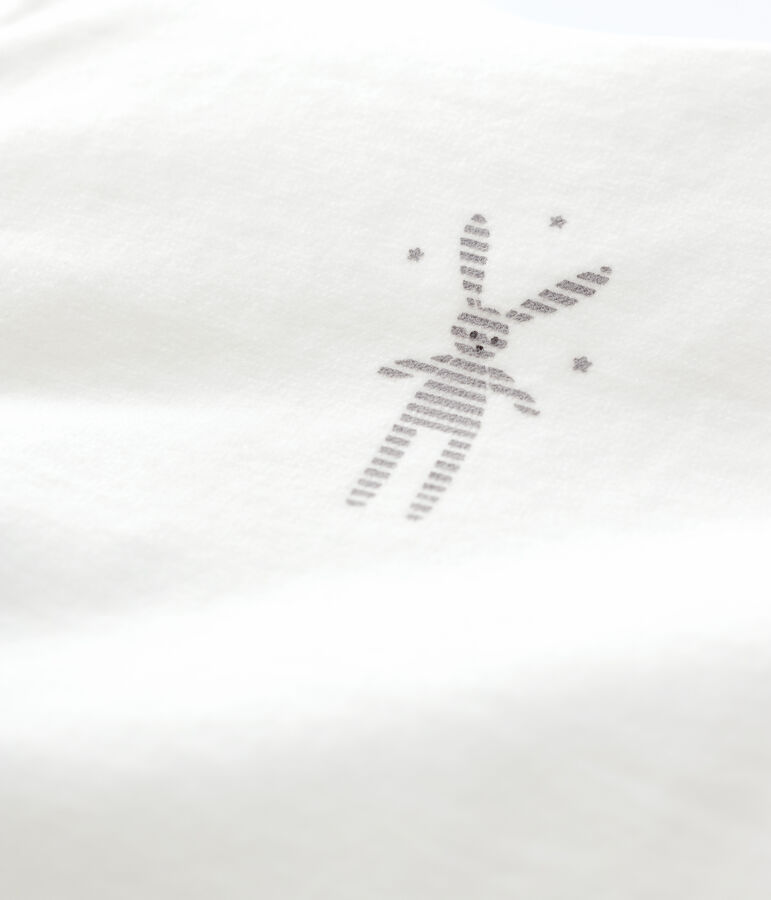 Saco de terciopelo para beb&eacute; blanco