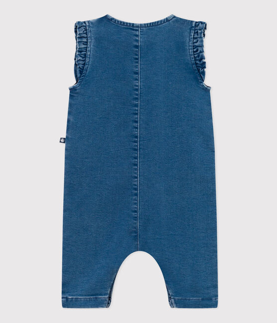 Mono denim de bebé sin mangas azul BLEU DELAVE