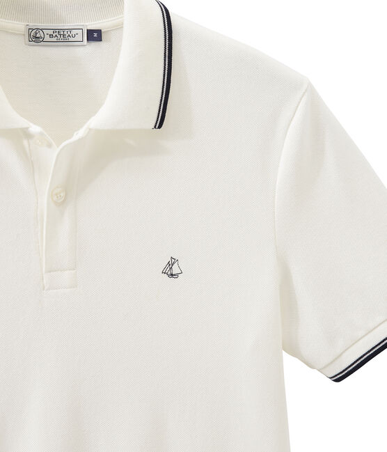 Polo para hombre blanco MARSHMALLOW