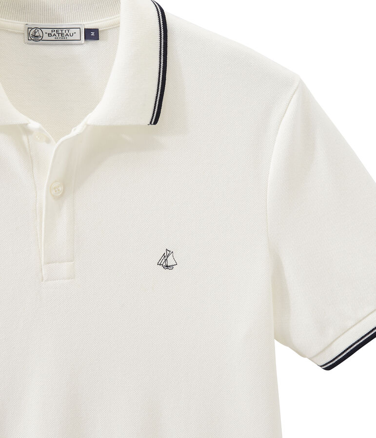 Polo para hombre blanco