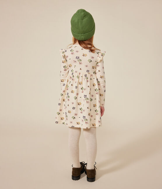 Vestido de túbico de manga larga para niña blanco AVALANCHE/ MULTICO
