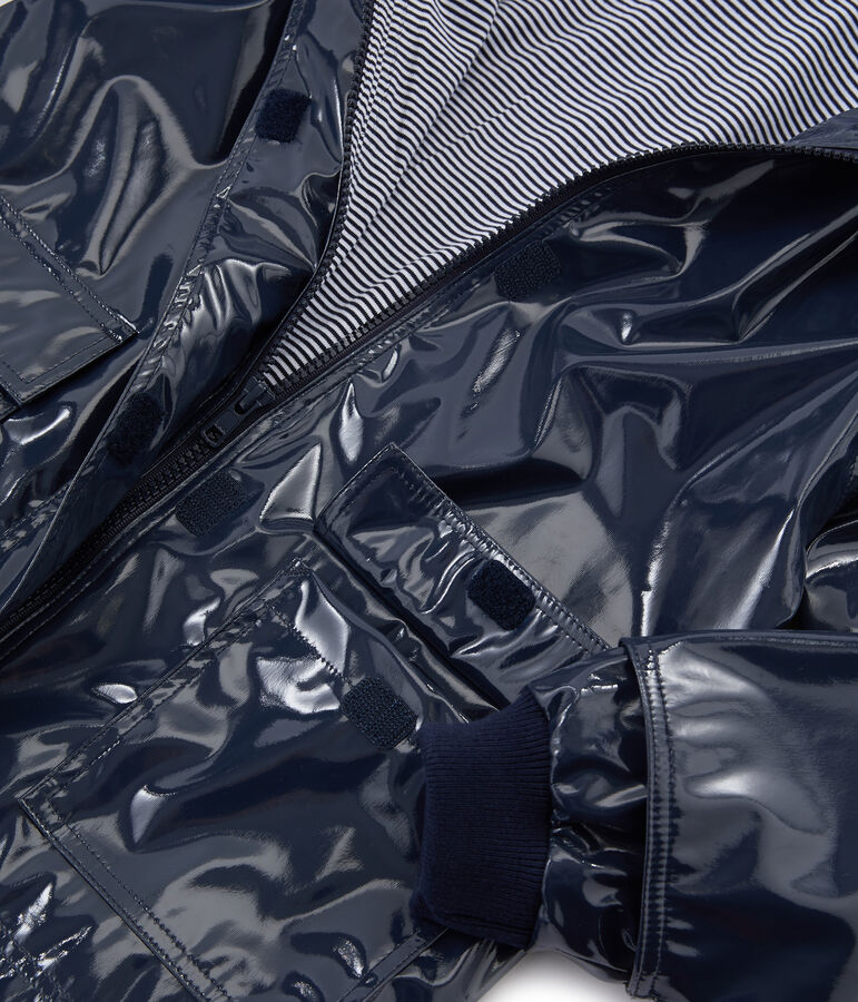 Impermeable reforzado para ni&ntilde;a azul