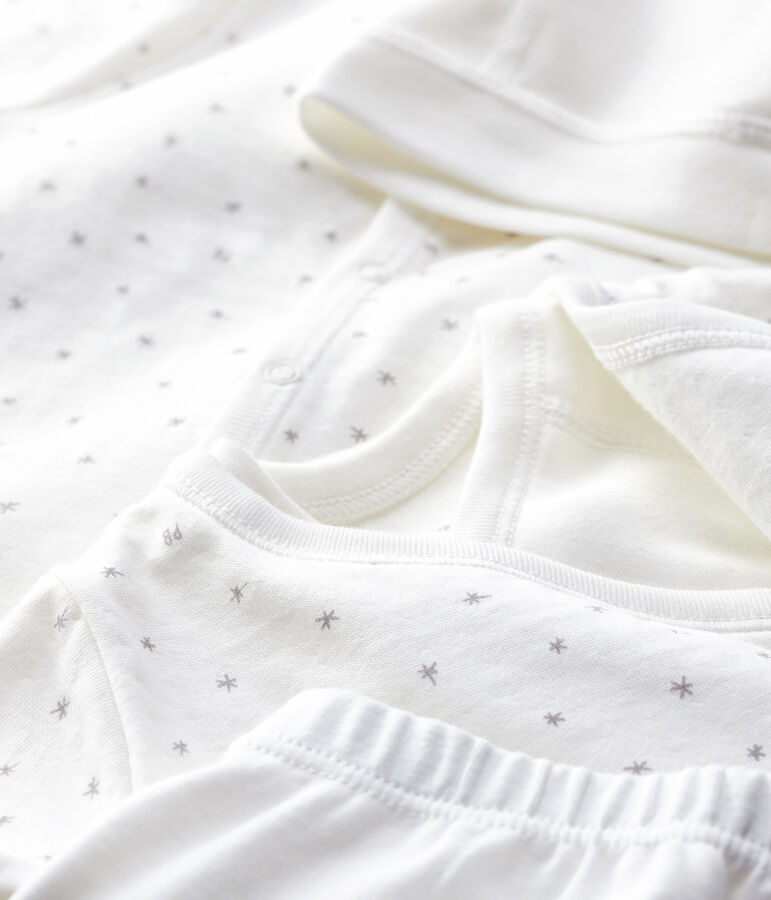 Kit de reci&eacute;n nacido de beb&eacute; de tejido t&uacute;bico de algod&oacute;n org&aacute;nico multicolor