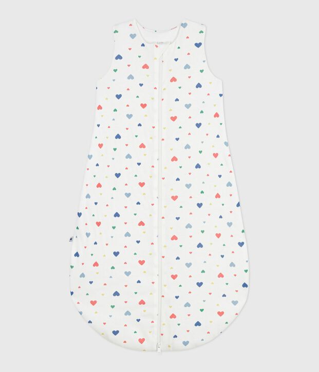 Saco para beb&eacute; de algod&oacute;n con estampado de coraz&oacute;n TOG 2 blanco/multicolor
