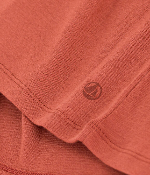 Camiseta L'ICONIQUE de algod&oacute;n con cuello redondo para mujer marron
