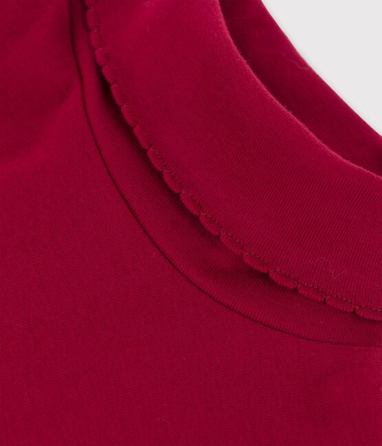 Jersey de cuello cisne de niña/niño rojo SANGRIA