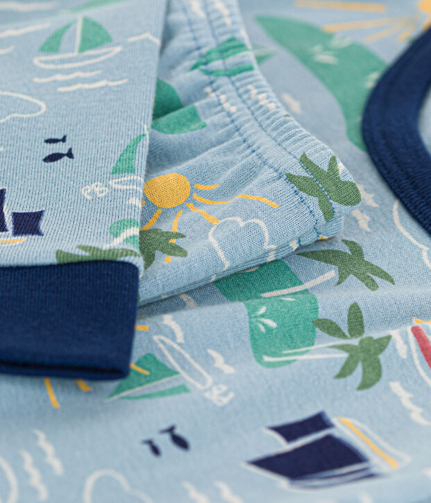 Pijama ajustado de algod&oacute;n de explorador de ni&ntilde;o/ni&ntilde;a azul/multicolor