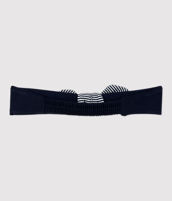 Diadema de algodón de niña azul SMOKING