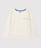 Camiseta de manga larga de algodón de niña beige MONTELIMAR CHINE