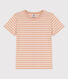 La camiseta RECTA de algodón con cuello redondo para mujer