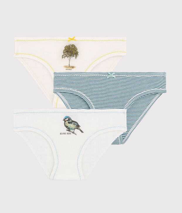 Lote de 3 braguitas de ni&ntilde;a Petit Bateau x Deyrolle multicolor