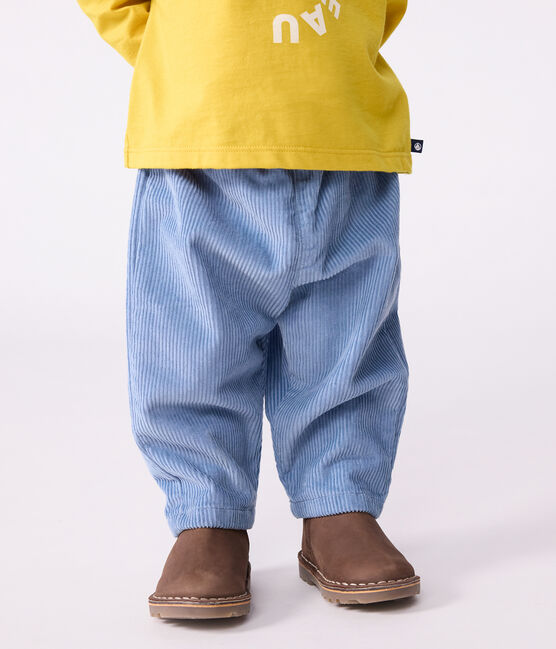 Pantalón de terciopelo liso para bebé ADRIATIC