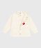 Chaqueta vaquera infantil lisa crudo MILK