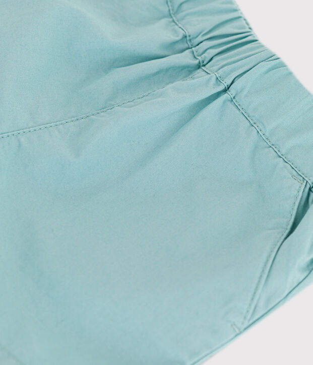 Shorts de sarga para beb&eacute; verde
