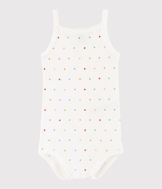 Bodi de tirantes de bebé de niña blanco MARSHMALLOW/blanco MULTICO
