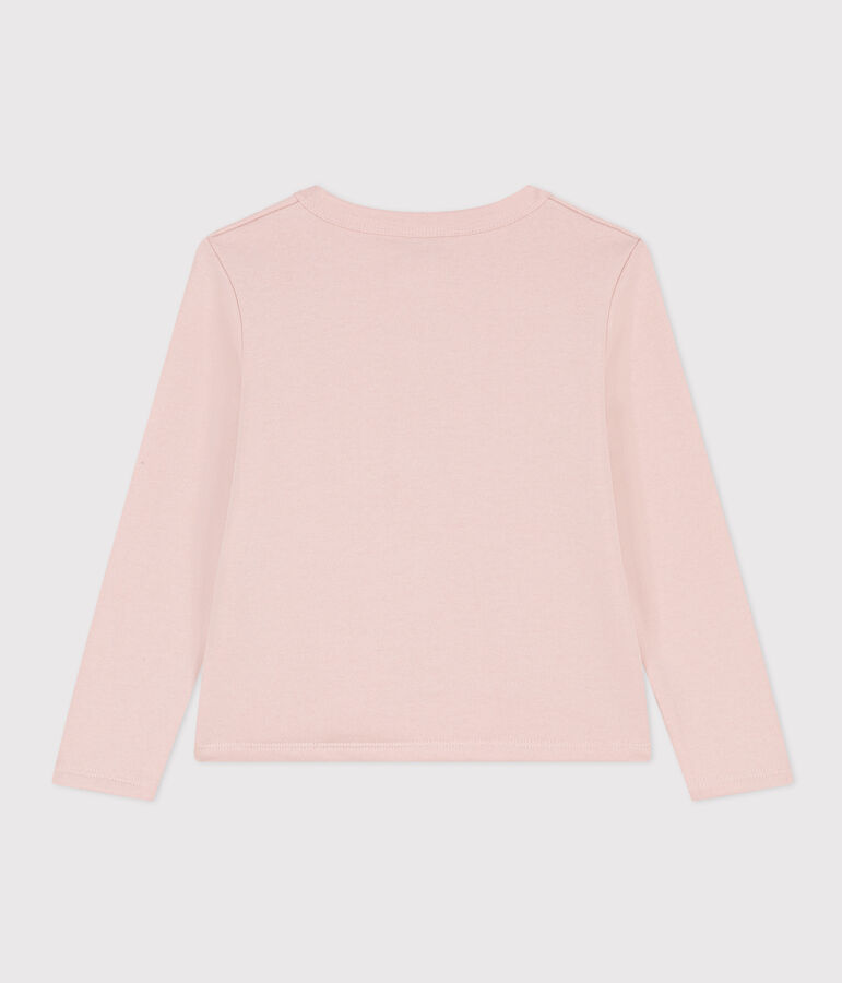 C&aacute;rdigan de mulet&oacute;n de ni&ntilde;a rosa