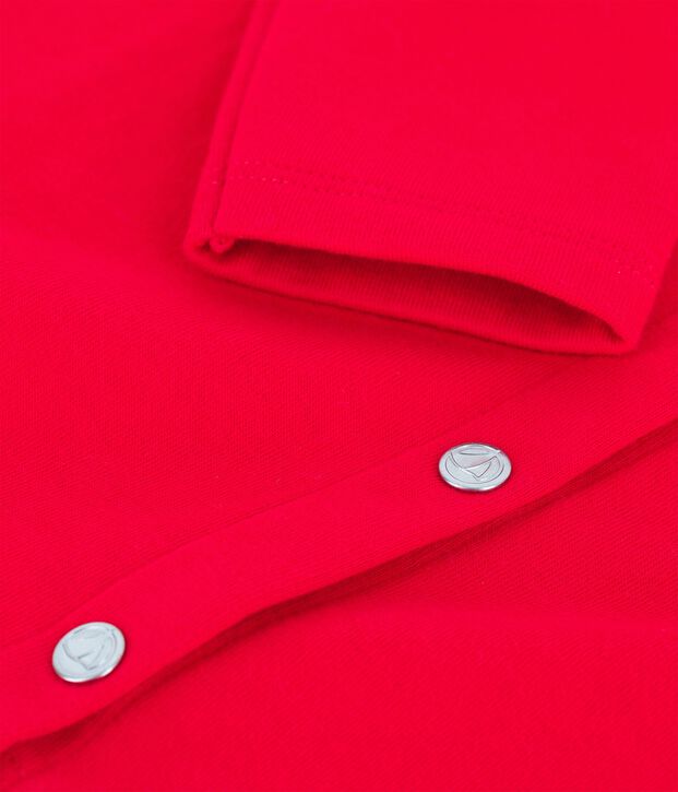 C&aacute;rdigan de algod&oacute;n de ni&ntilde;a rojo