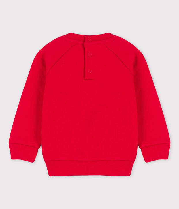 Sudadera de mulet&oacute;n de beb&eacute; rojo