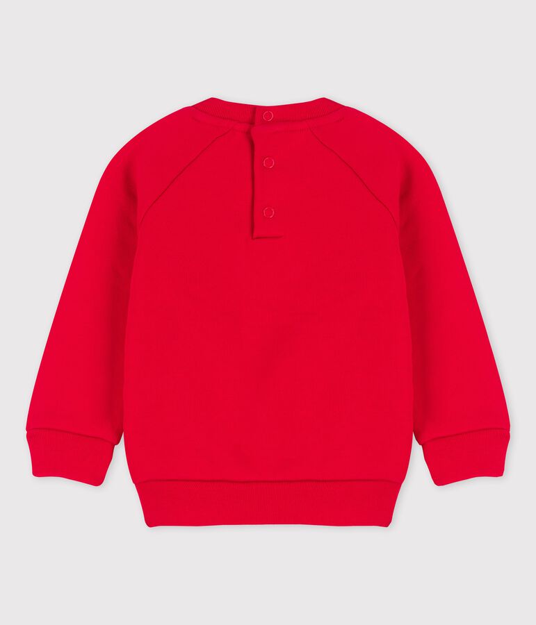 Sudadera de mulet&oacute;n de beb&eacute; rojo