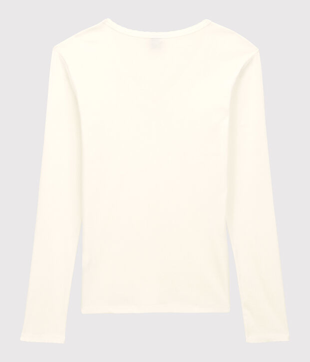 Camiseta ICONICA de punto cocotte de algod&oacute;n para mujer blanco