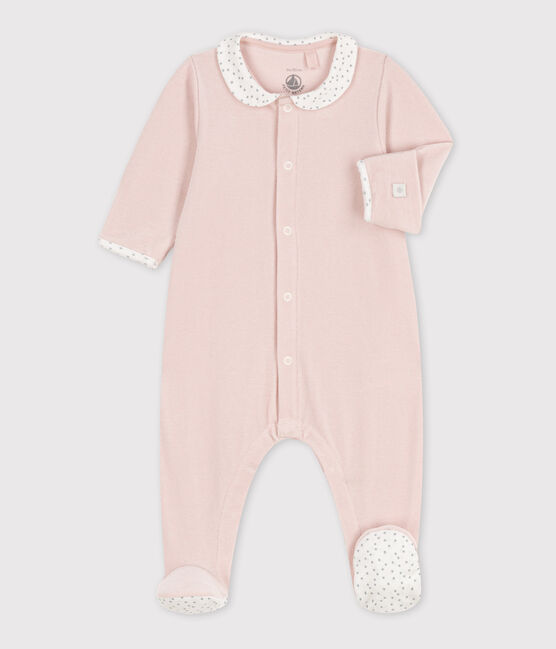 Pelele de terciopelo para bebé rosa SALINE