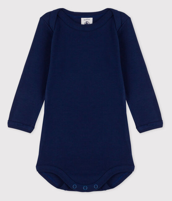 Bodi de manga larga de bebé niña azul MEDIEVAL