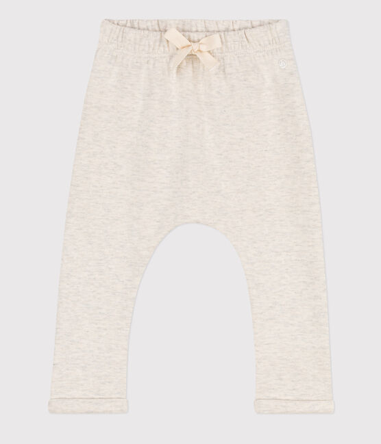 Pantalón de punto grueso para bebé beige MONTELIMAR CHINE