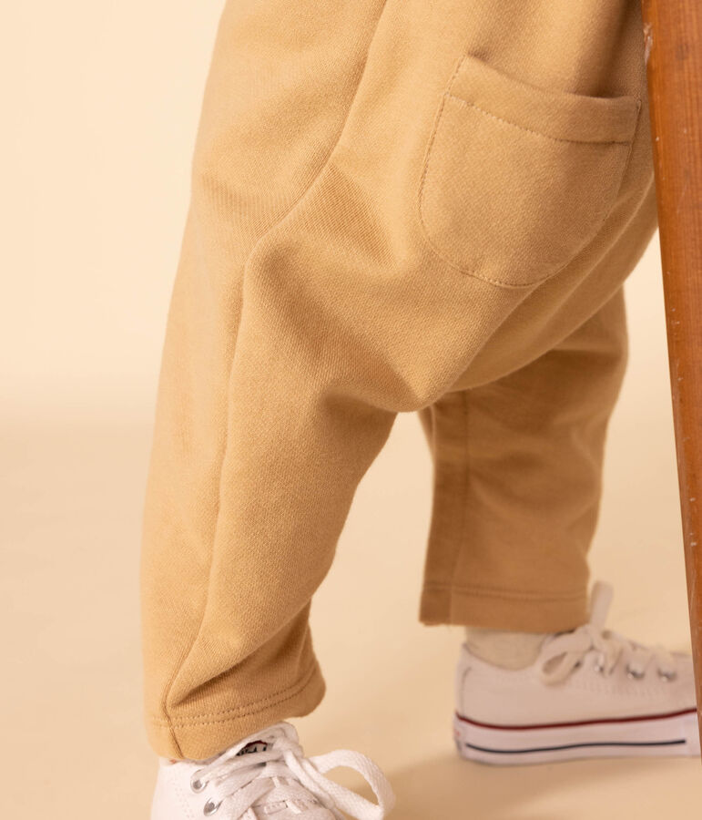 Mono largo de mulet&oacute;n para beb&eacute; beige