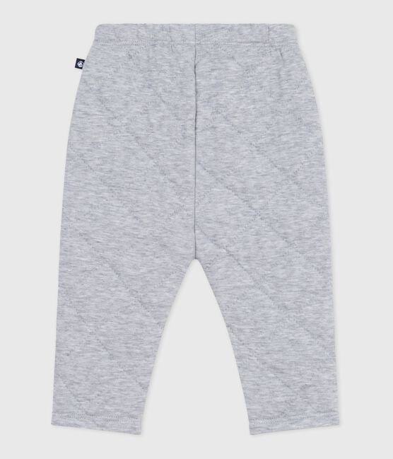 Pantalón grueso liso de algodón para bebé gris FUMEE CHINE