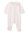 Pijama terciopelo para bebé niña rosa VIENNE
