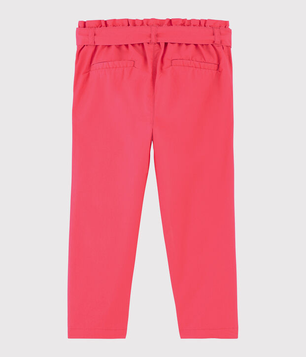 Pantal&oacute;n de sarga de ni&ntilde;a rosa