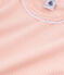 Pijama manga corta de punto para niña rosa ROSAKO/blanco MARSHMALLOW